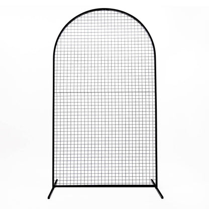 black arch mesh backdrop frame