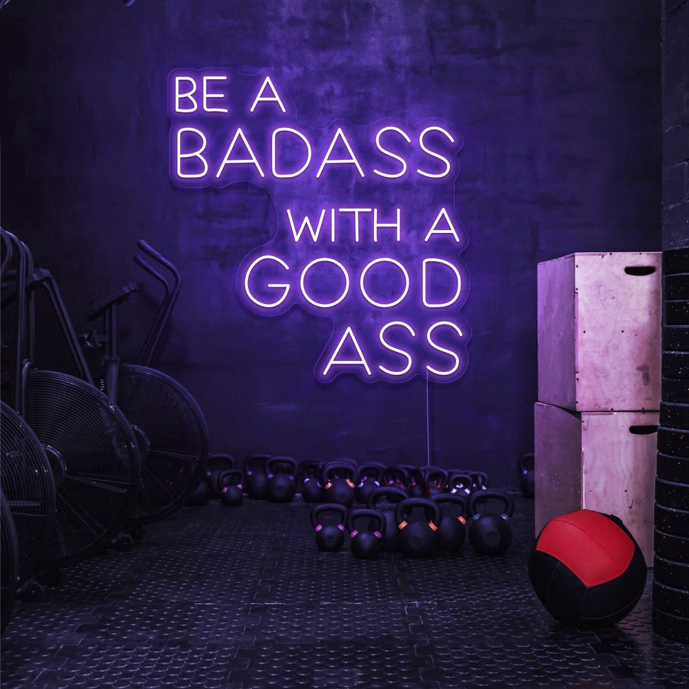 Be a badass with a good good heart Led Neon Sign Custom Neon Light Room Decor