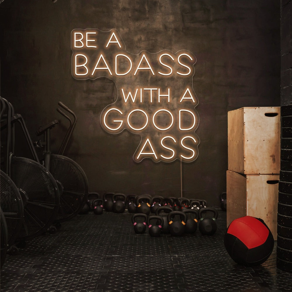 Be a badass offers with a good heart Led Neon Sign Custom Neon Light Room Decor